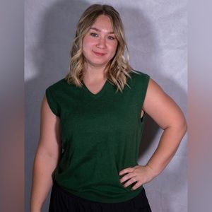 Vintage Green Sweater Vest